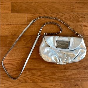 Silver Marc by Marc Jacobs crossbody purse